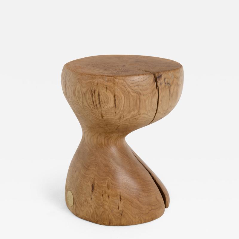  Logniture Logniture Oak Solid Wood Sculptural Side Table Original Contemporary Design