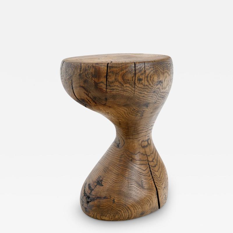  Logniture Logniture Oak Solid Wood Sculptural Side Table Original Contemporary Design