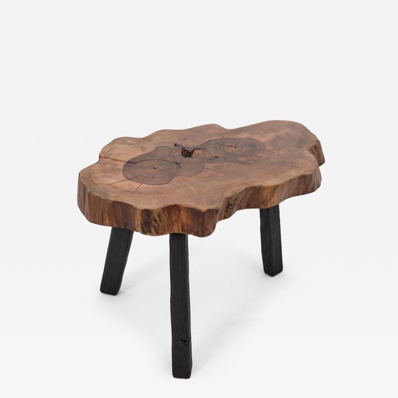  Logniture Logniture Rustic Sculptural Coffee Table Walnut Burnt Black Oak Unique