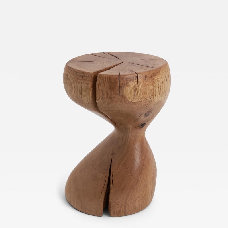  Logniture Logniture Wabi Sabi Oak Solid Wood Sculptural Side Table Original Design