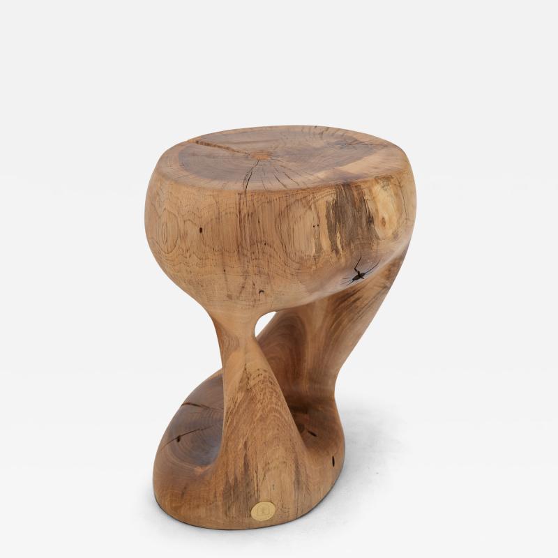  Logniture Logniture Walnut Solid Wood Sculptural Side Table Original Contemporary Design