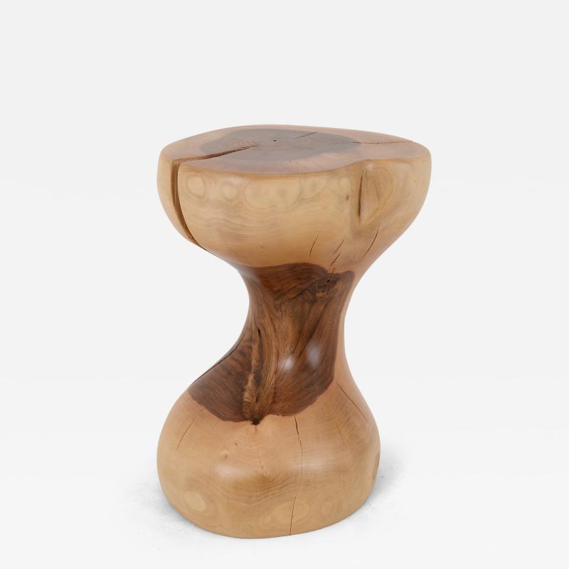  Logniture Logniture Walnut Solid Wood Sculptural Side Table Original Contemporary Design