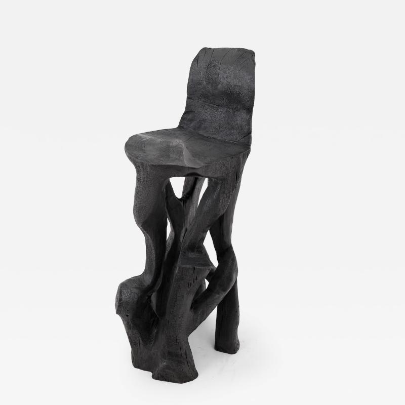  Logniture Makha Solid Wood Sculptural Bar Chair Original Contemporary Design Logniture