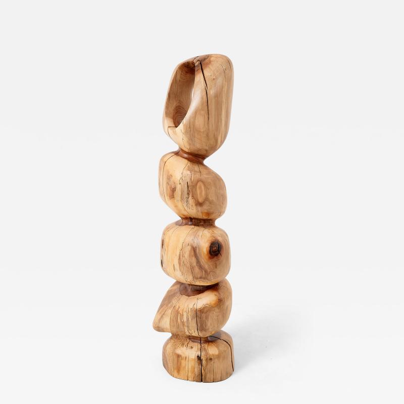  Logniture Still Stand Abstract Wood Sculpture Chainsaw Carved Walnut Logniture