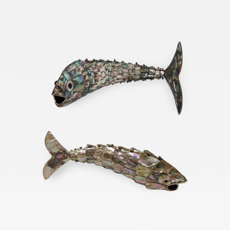  Los Castillo Articulated Abalone Brass Bottle Openers by Los Castillo
