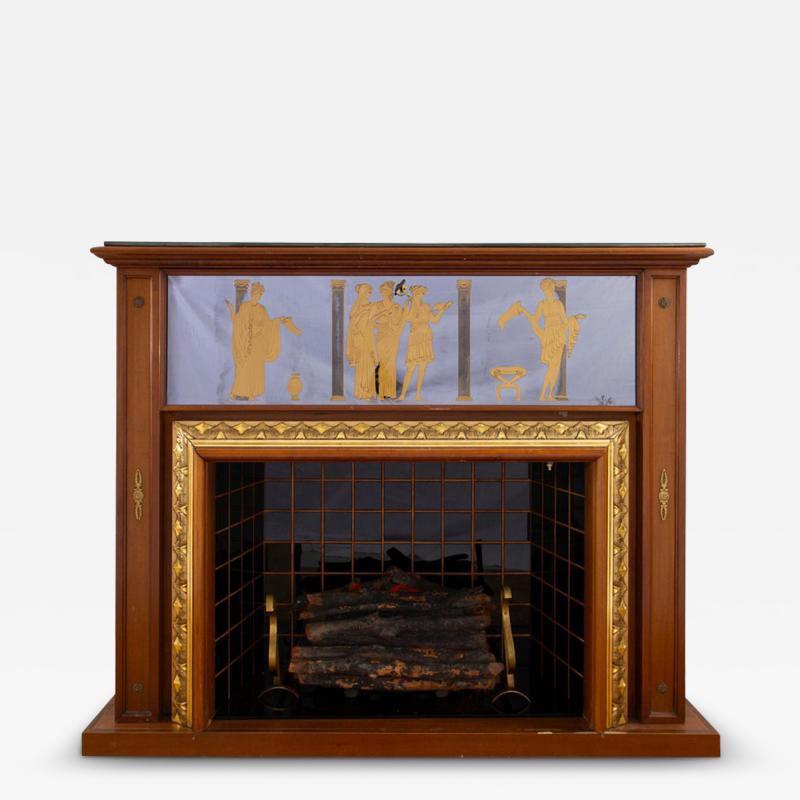  Luigi Brusotti Curious Mid Century Italian Bar Cabinet Fireplace 1940 by Luigi Brusotti