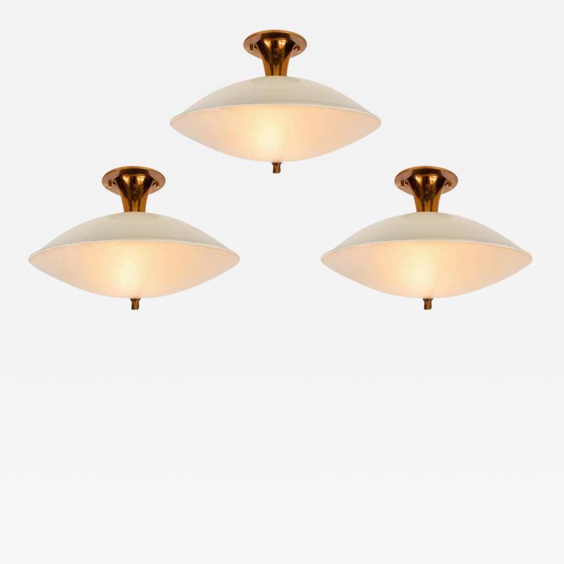  Lumi 1950s Flushmount Ceiling Light by Oscar Torlasco for Lumi