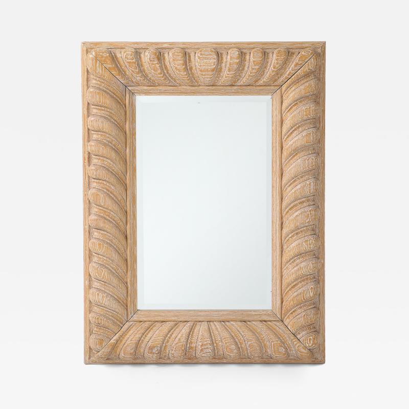  Luten Clarey Stern Inc Spectacular 1980s Large Carved Oak Mirror by Luten Clarey Stern 