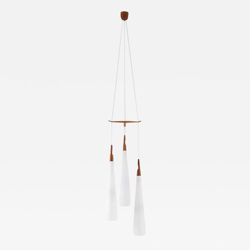  Luxus Midcentury Swedish Chandelier by Luxus Sweden