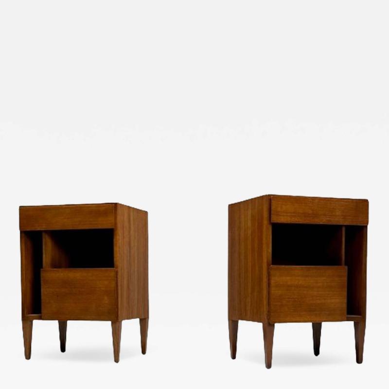  M Singer Sons Furniture Gio Ponti Singer Sons Mid Century Modern Sculptural Nightstands End Tables