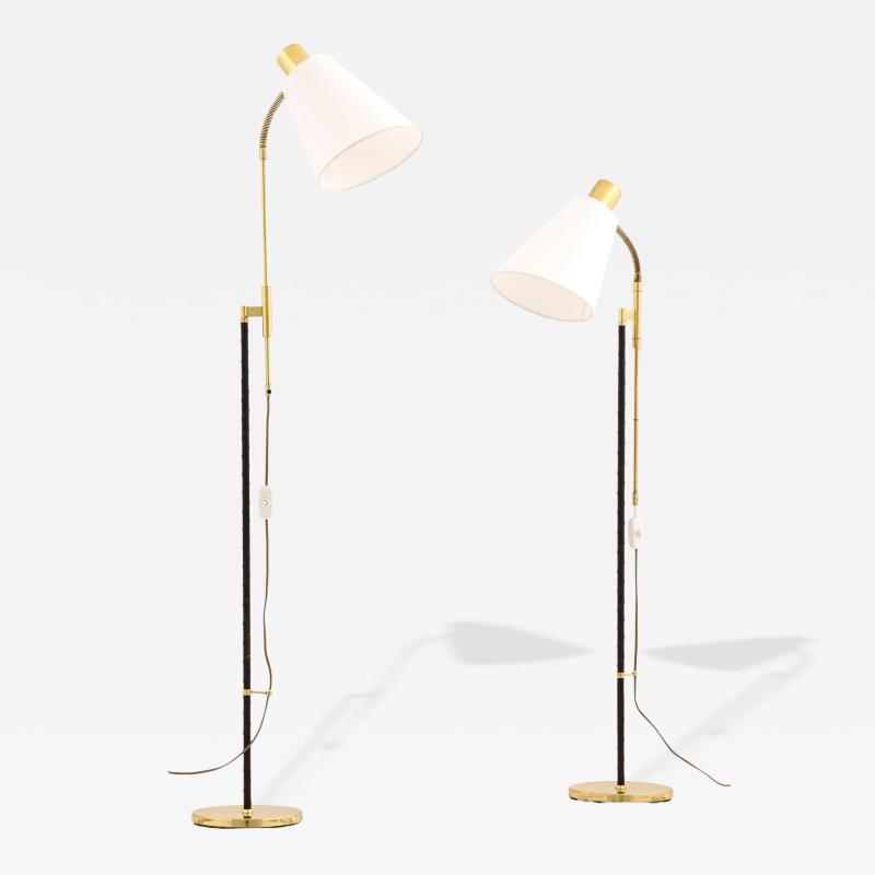  M llers Armatur Elektriska Pair of Height adjustable Floor lamps 1960s