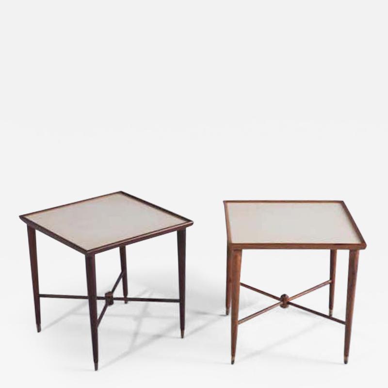  M veis Cavallaro Mid Century Modern Pair of Side Tables by M veis Cavallaro Brazil 1960s