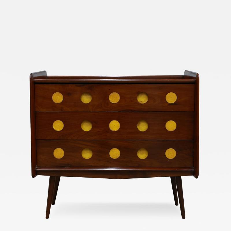  M veis Cimo Brazilian Modern Chest of Drawers in Hardwood by Moveis Cimo 1950s Brazil