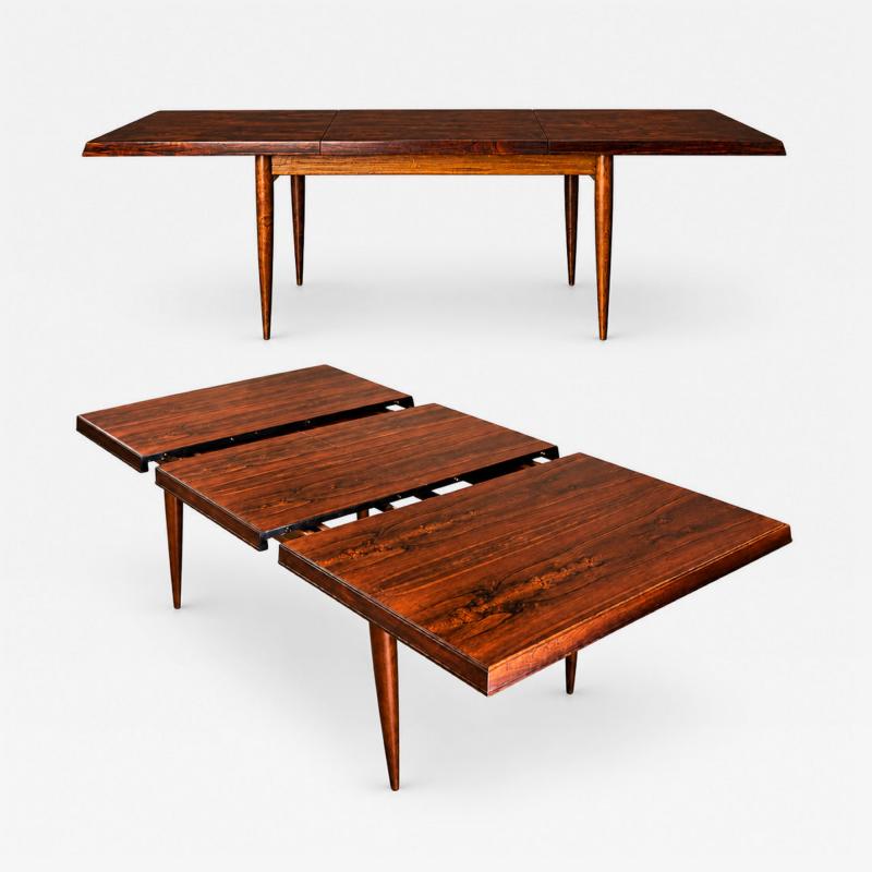  M veis Cimo Brazilian Modern Extendable Rosewood Dining Table by Cimo 1960s Lot 612B