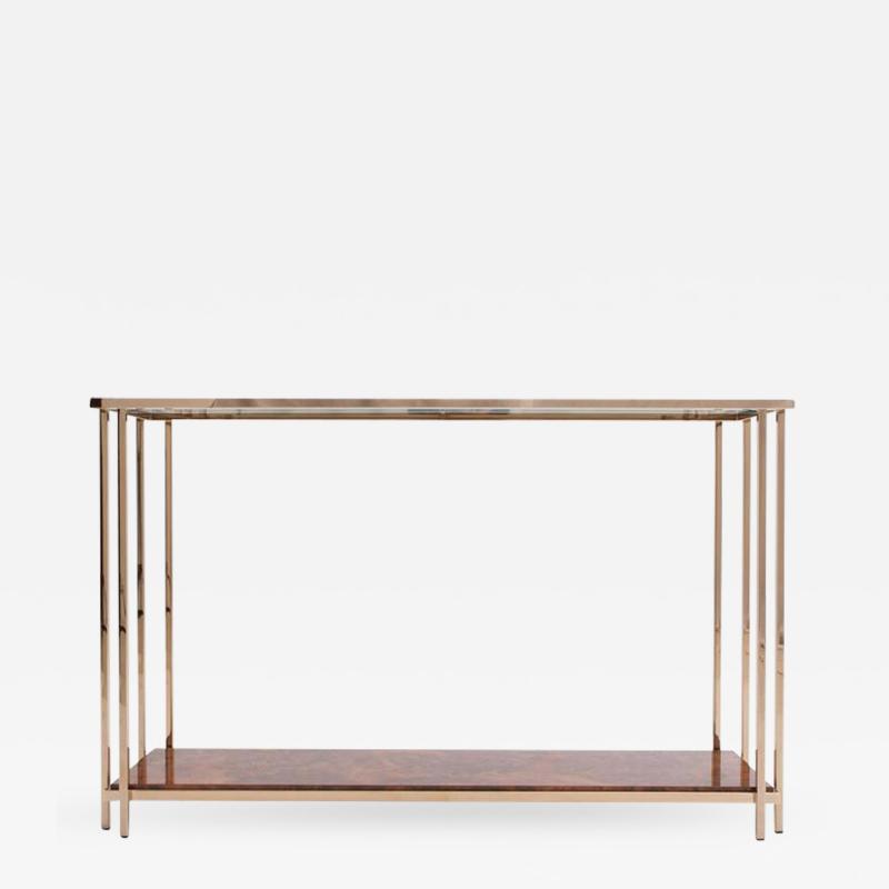  M2000 Furniture Co Gold Layered Console Table