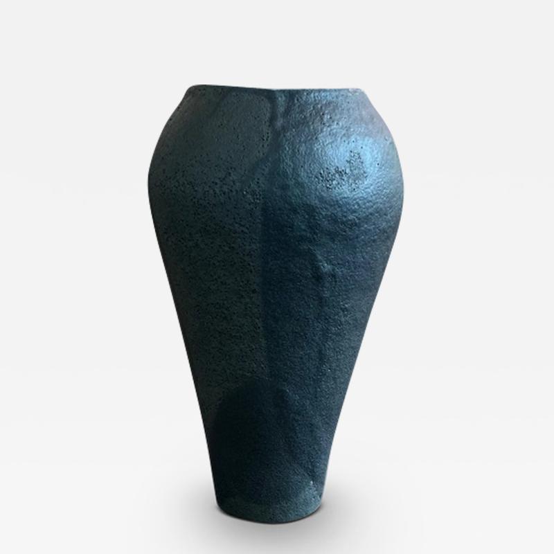  MATHILDE MARTIN CERAMIC LARGE TAPERED BLACK M13 VASE