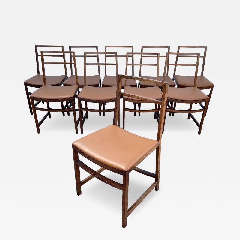  MIM Mobili Italiani Moderni Set of 10 Mid Century Modern Dining Chairs by Renato Venturi for MIM Roma