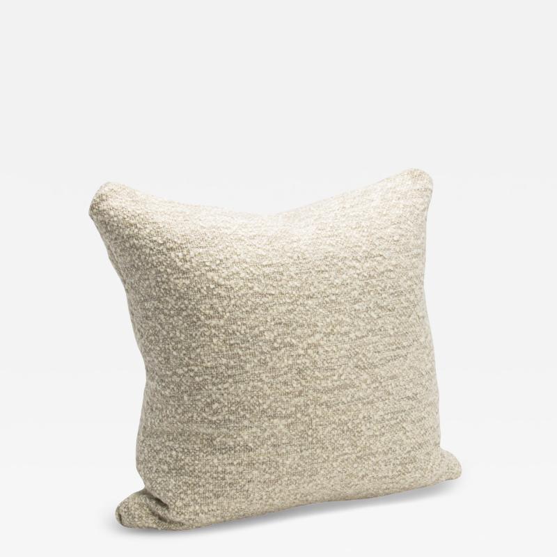  MOGUL Cream Grey Textured Pillow By MOGUL