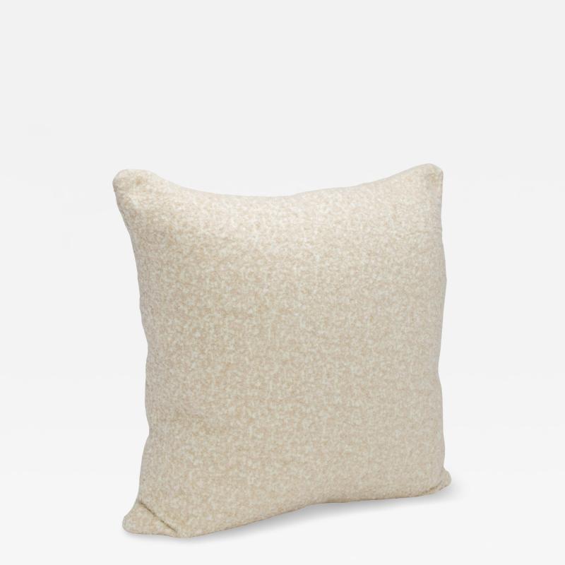  MOGUL Cream Tan Boucle Euro Pillow By MOGUL