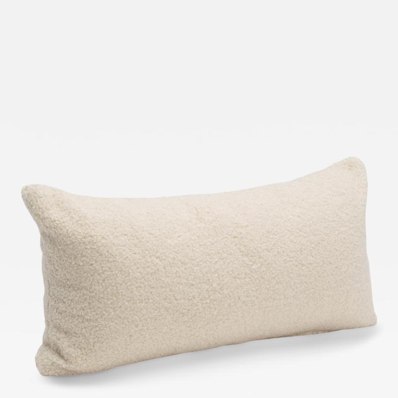  MOGUL Cream Textured Kidney Pillow By MOGUL