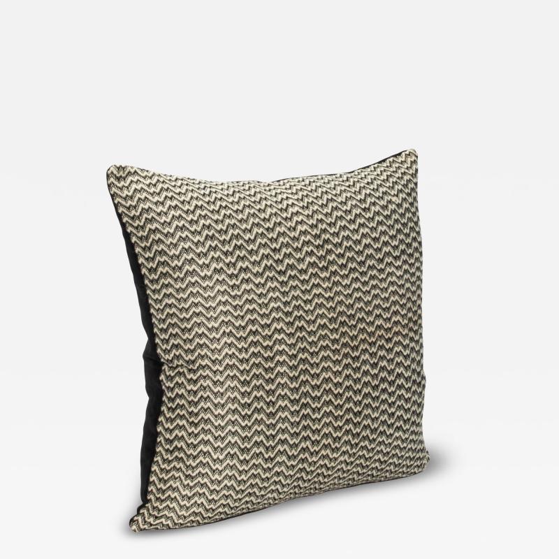 MOGUL Modern Black White Zig Zag Decorative Pillow by MOGUL