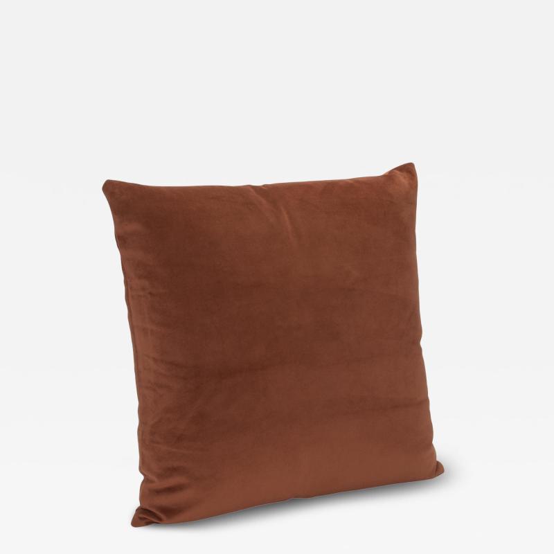  MOGUL Modern Chestnut Velvet Decorative Pillow by MOGUL