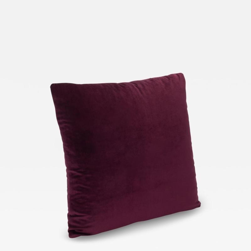  MOGUL Modern Garnet Velvet Decorative Pillow by MOGUL