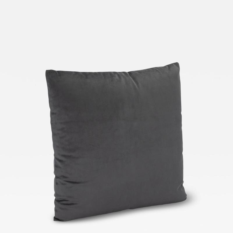  MOGUL Modern Graphite Velvet Decorative Pillow by MOGUL