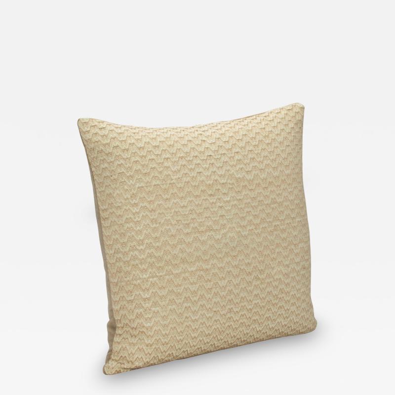  MOGUL Modern Tan Leather Chevron Decorative Pillow by MOGUL