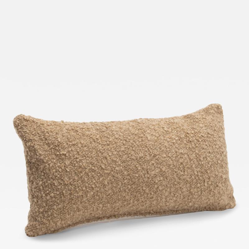 MOGUL Tan Boucle Kidney Pillow By MOGUL