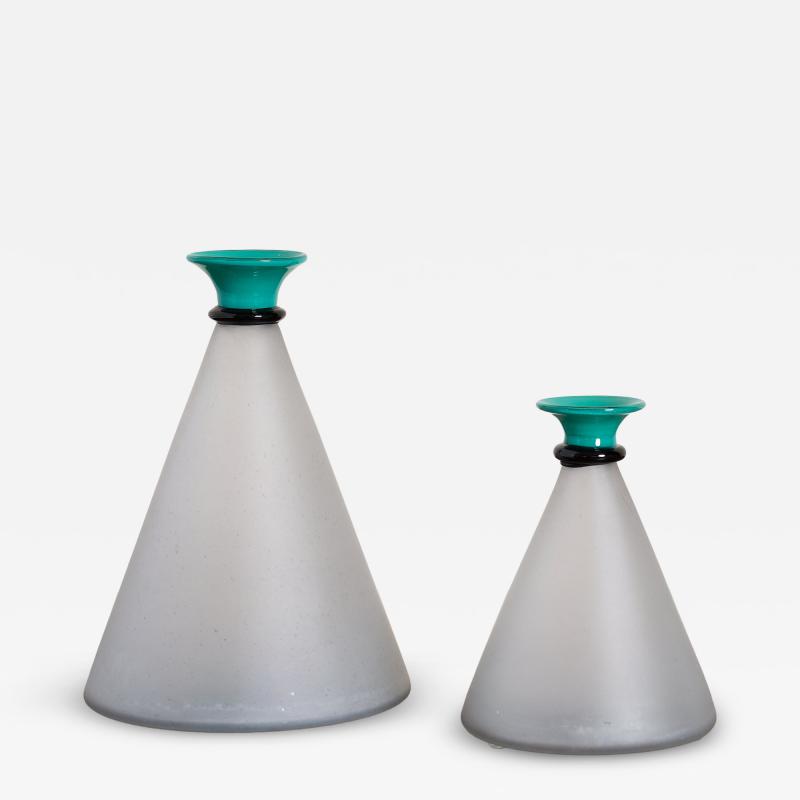  Maestri Muranesi Pair of Murano Vessels by Maestri Muranesi