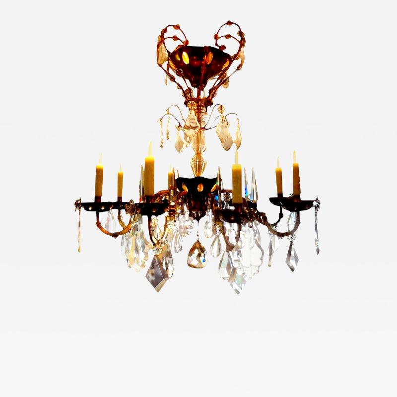  Maison Bagu s French Maison Bagu s Attributed Crystal Chandelier