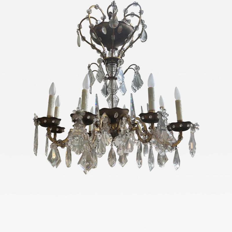  Maison Bagu s French Maison Bagu s Attributed Crystal Chandelier