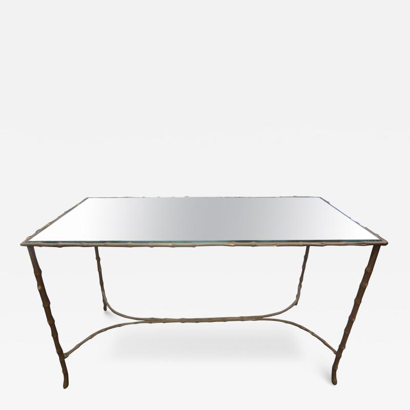  Maison Bagu s French Maison Bagu s Bronze And Mirror Coffee Table