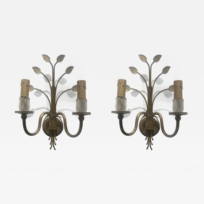  Maison Bagu s Pair of 1960s Sconces by Maison Bagu s