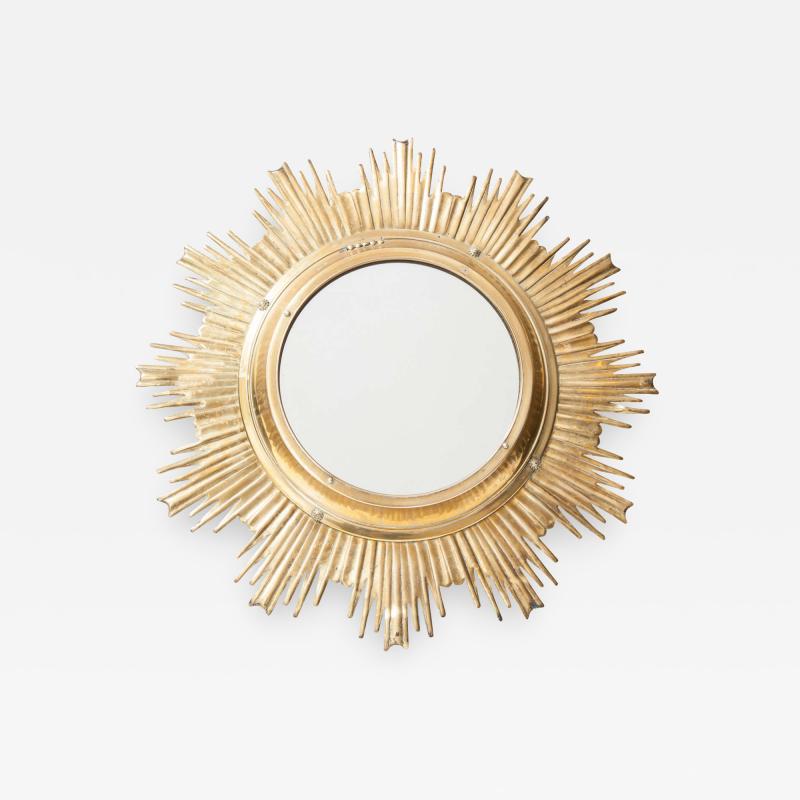  Maison Bagu s Solid Brass High Quality Sunburst Mirror France 1950s
