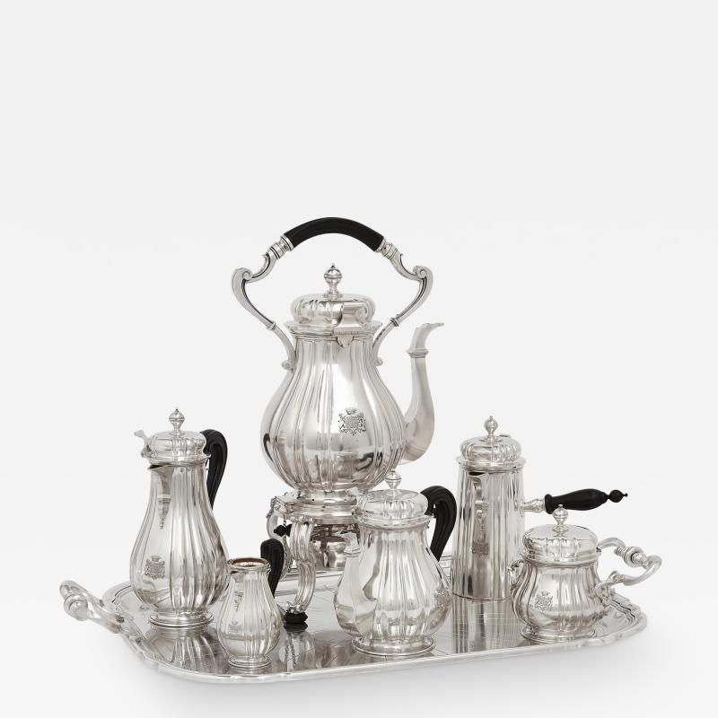  Maison Cardeilhac Silver and silver plate tea and coffee set by Cardeilhac