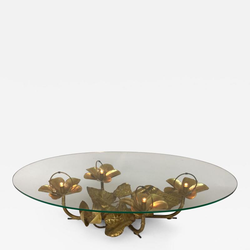  Maison Honor Paris Lightning Coffee Low Table Brass by Maison Honore Paris France 1980s