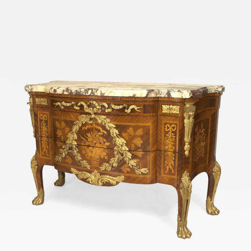  Maison Krieger French circa 1880 Louis XV Transitional Style Commode