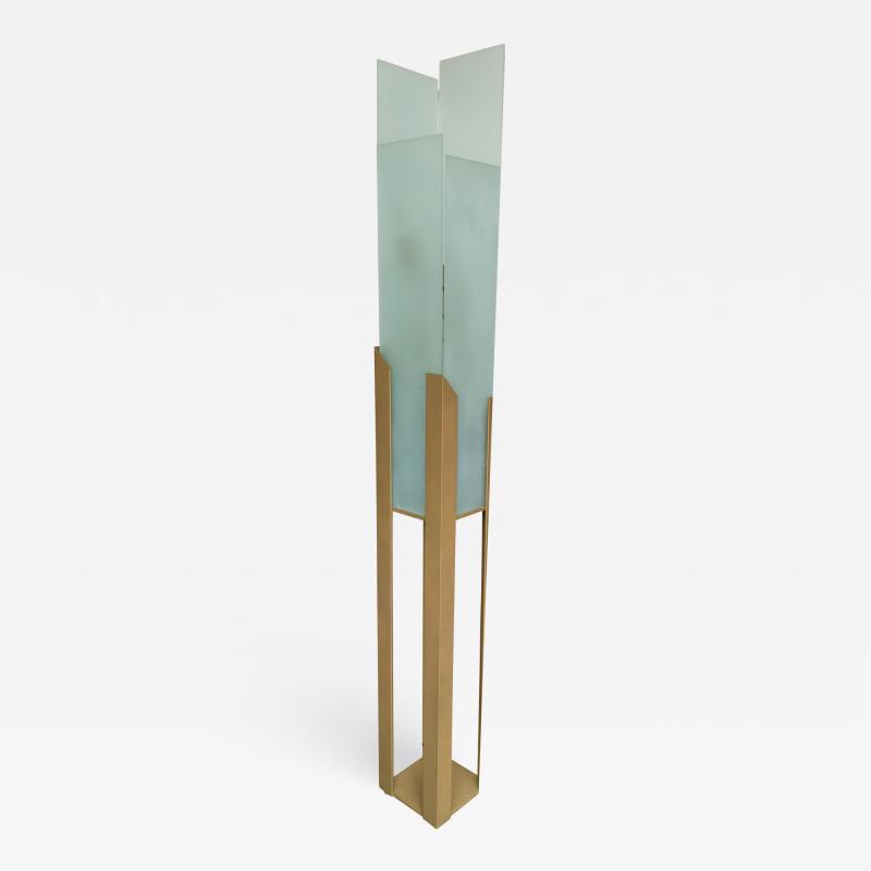  Maison Lucien Gau Skyscraper Floor Lamp by Maison Lucien Gau France 1980s