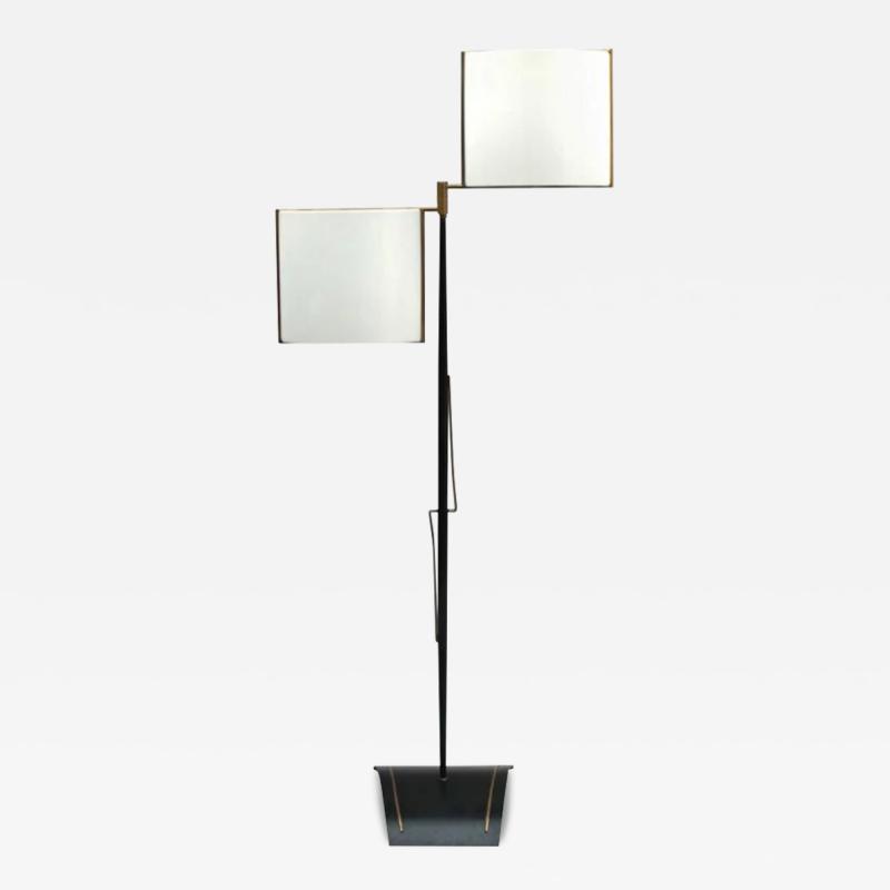  Maison Lunel Fine French 1950s Rotating Floor Lamp by Lunel