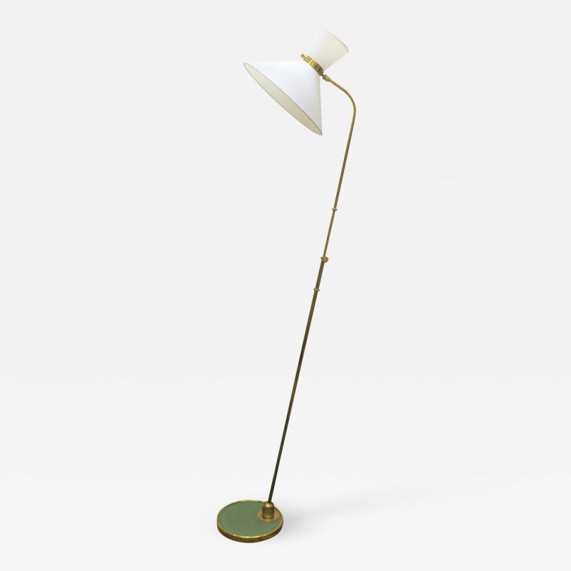  Maison Lunel Maison Lunel French Brass Articulating Floor Lamp