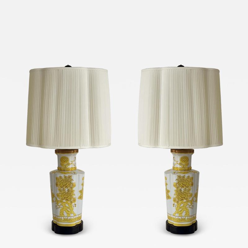  Marbro Lamp Company Chinoiserie Imari Porcelain Table Lamps by Marbro Company