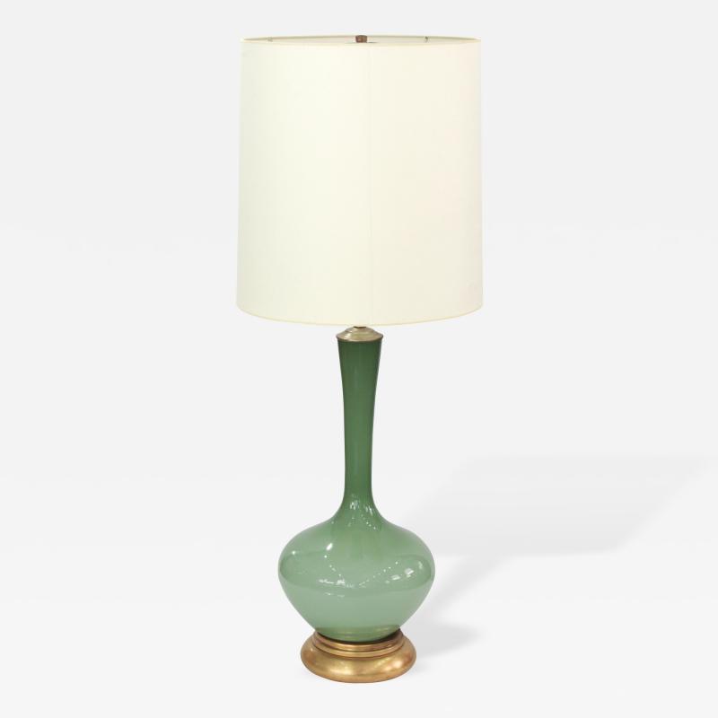  Marbro Lamp Company Fine Glass Table Lamp Made in Sweden for Marbro Lighting
