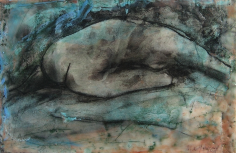  Marcie Wolf Hubbard Life Crouching Woman ca 2012