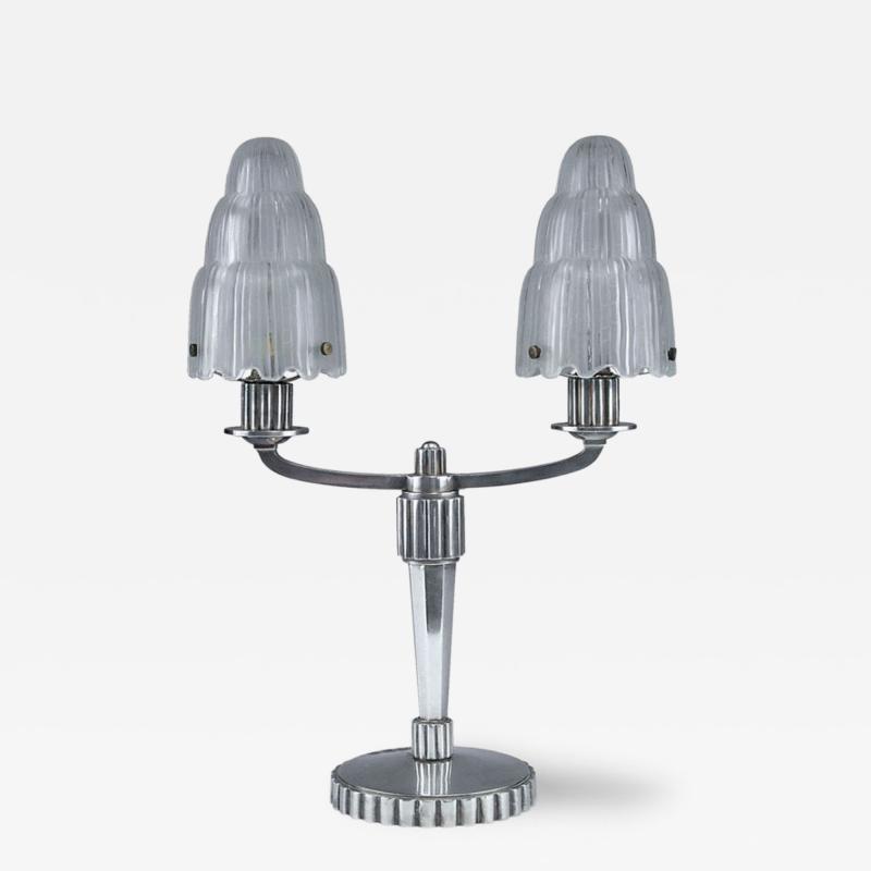  Marius Ernest Sabino A Pair of French Art Deco Table Lamps