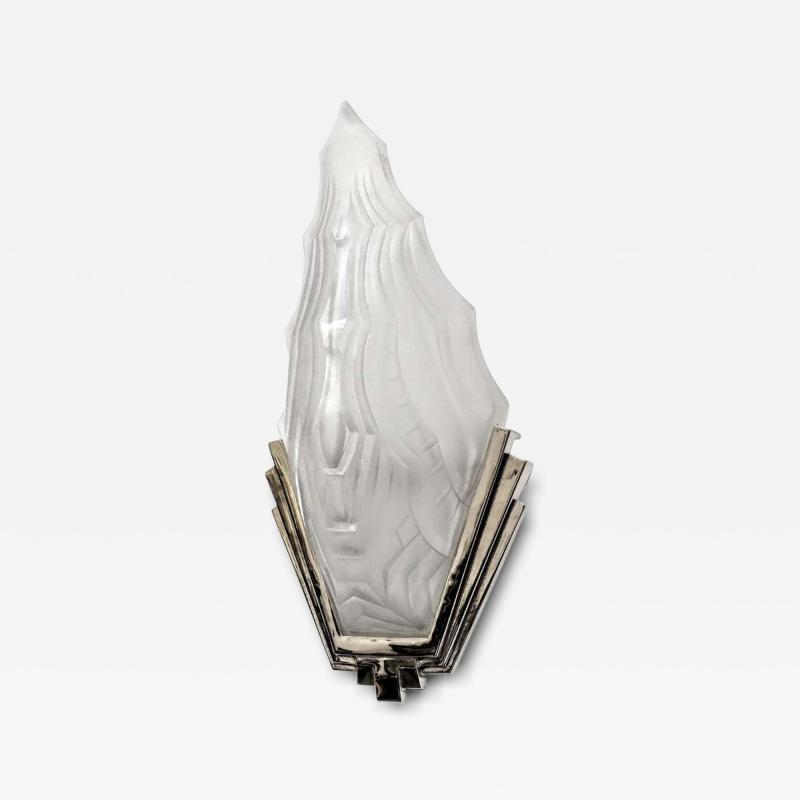  Marius Ernest Sabino A Pair of French Art Deco Wall Sconces by Sabino