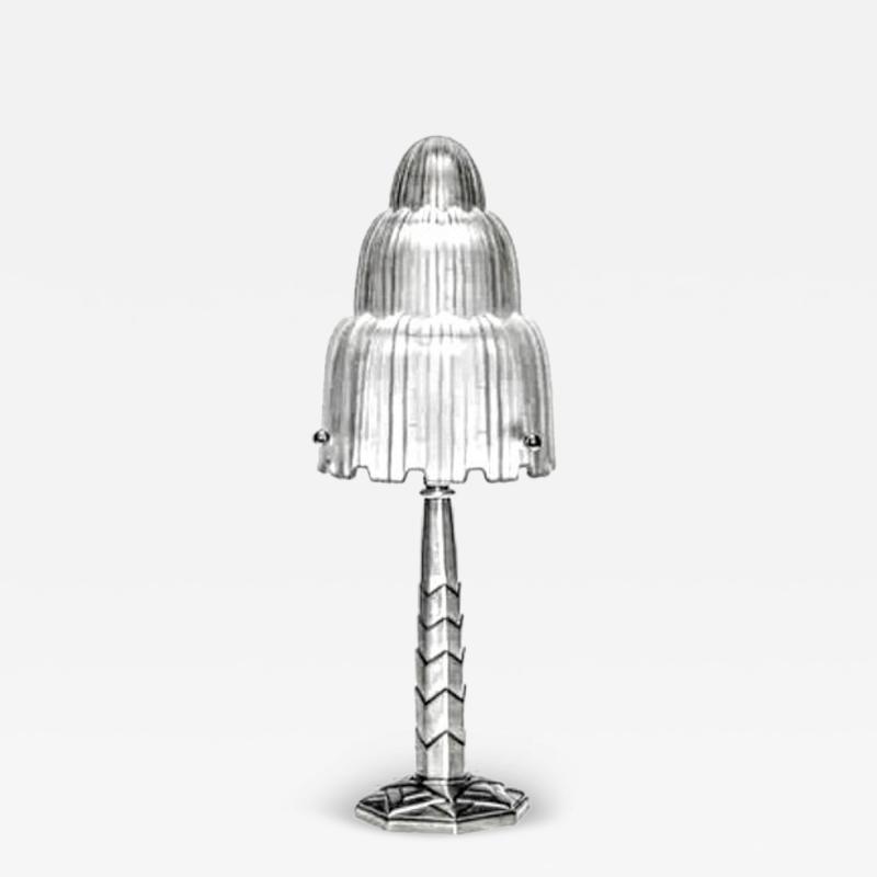 Marius Ernest Sabino French Art Deco Lamp Signed by Sabino