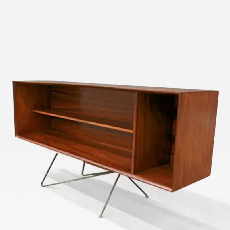  Martin Eisler Carlo Hauner Floating Wall Sideboard in Hardwood by Carlo Hauner for Forma c 1950 Brazil