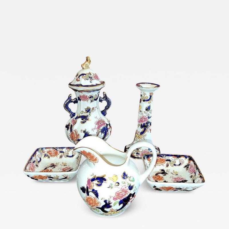  Mason s Ironstone Set of 5 Masons Ironstone Mandalay Pieces